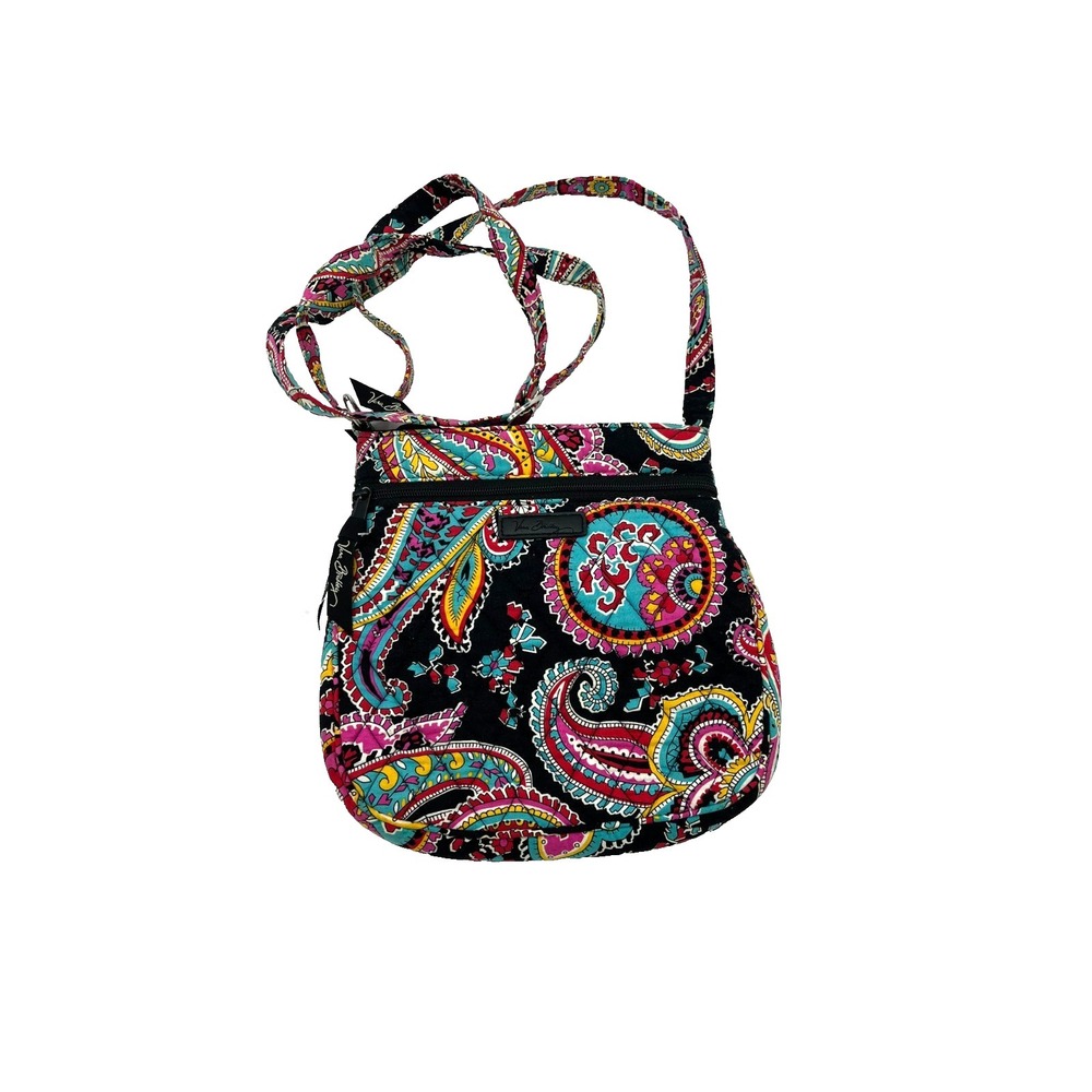 Vera Bradley Cross Body Hipster Purse Bag Parisian Paisley & Floral Print